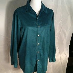 Chico's design emerald green blouse
